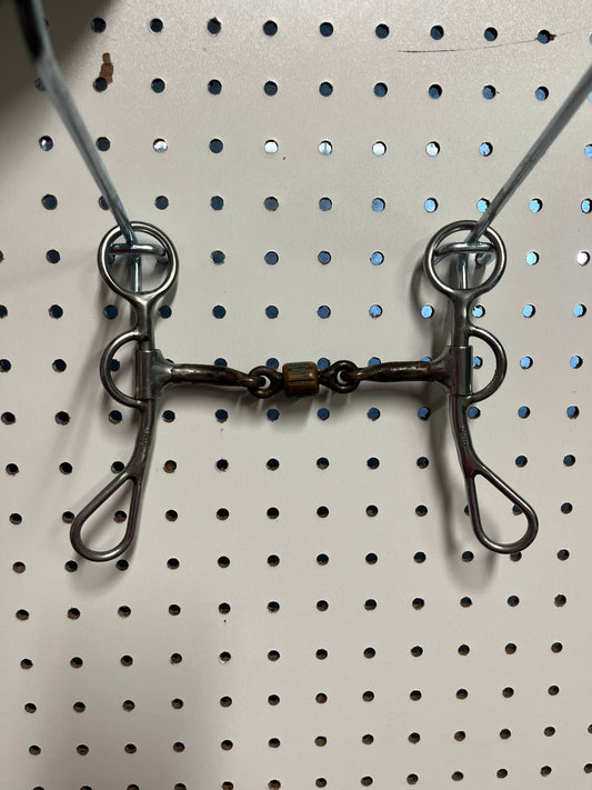 Reinsman 405 sweet iron Argentine snaffle with copper roller