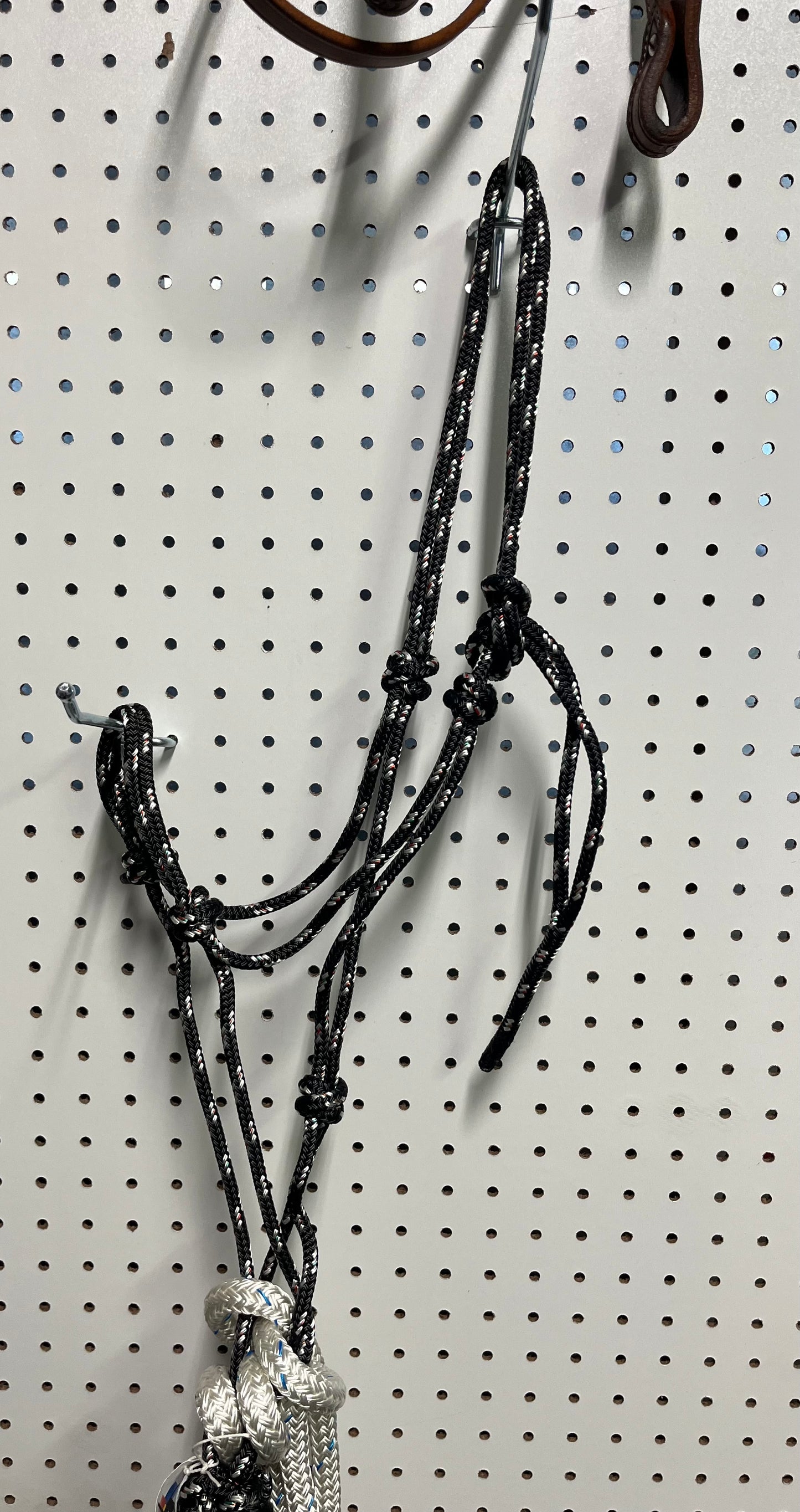 Rope halter with rope mecate